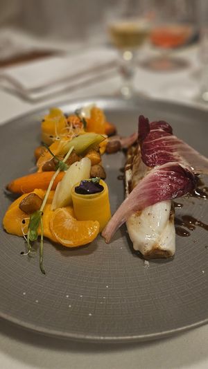 New Year's Menu at Restaunt L'Hermine in Les Allues