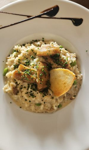 Risotto aux Cèpes (végetarian) at Restaunt L'Hermine in Les Allues