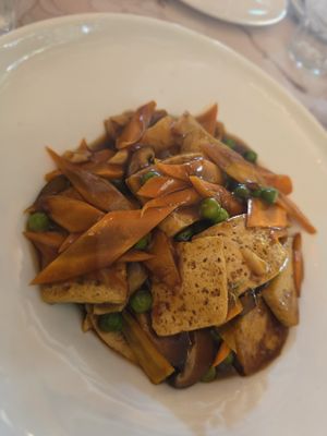 Tofu with mushrooms and bamboo shoots at Asia Restaurant Dubrovnik in Dubrovnik