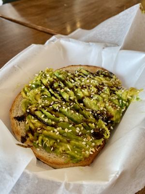 Avocado toast   at Wally's Place Bagel & Deli in South Hero