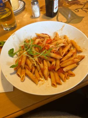 Great vegan pasta   at Berni's Nudelbrett in Munich