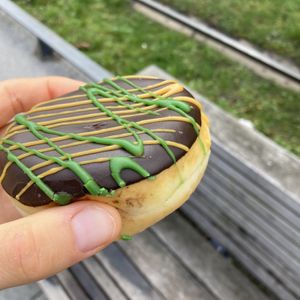 Boston cream   at Dunkin' - Gustaf-Gründgens-Platz in Dusseldorf