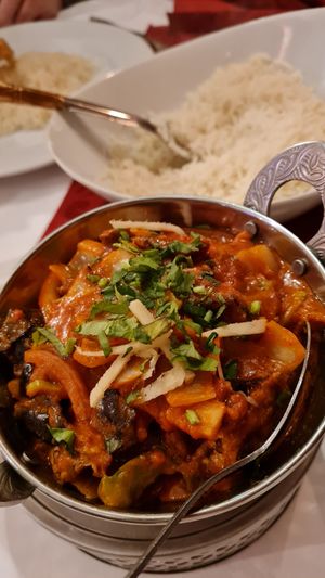 Vegan Baigan Ka Bharta at India Gate in Straubing