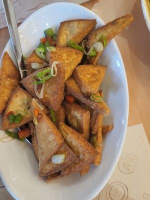 Salt and pepper tofu at Dim Sum House in Bologna