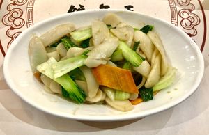 Stir fried rice cakes  at Dim Sum House in Bologna