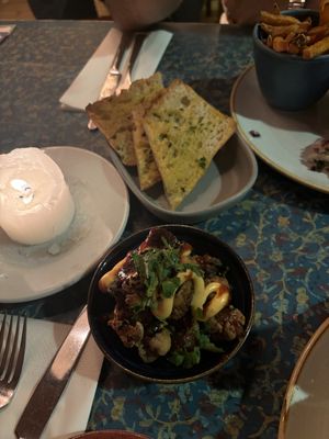 Bang bang cauliflower and garlic bread (added side dishes)   at Lounges - Vito Lounge in Fareham