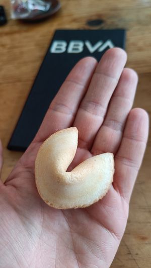 Fortune cookie (Vegan) at Tatsu in San Jose Del Pacifico