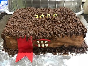 Double Chocolate all edible Monster Book Cake from  Harry Potter  at Vegandreamz in Highlands Ranch