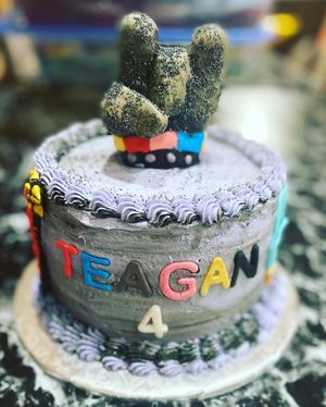 QUEEN BARB themed cake  at Vegandreamz in Highlands Ranch