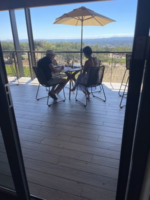 Tasting flights and small bites with the best views!  at Paradise Ridge Winery in Santa Rosa