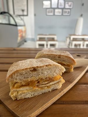 Vegan sandwich  at Milano Café in San Vicente Palawan