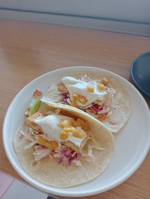 Tofu tacos at Beach Bar in Merewether