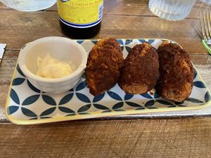 Spicy jackfruit wings   at Amigos in Bury St Edmunds