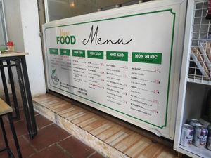 Menu at Quán Chay Hoàng Hoa Vegan Bảo Lộc in Bao Loc