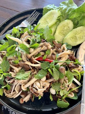 Mushroom & soy  at Diamond Restaurant and Bar  in Vang Vieng