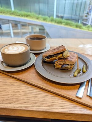 hummus sandwich at Verve Coffee Roasters Roppongi  in Tokyo