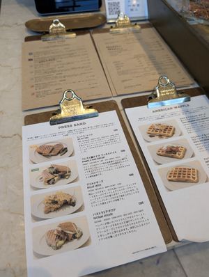 menu at Verve Coffee Roasters Roppongi  in Tokyo