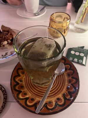 Green matcha tea  at Maracuyà  in Utrecht