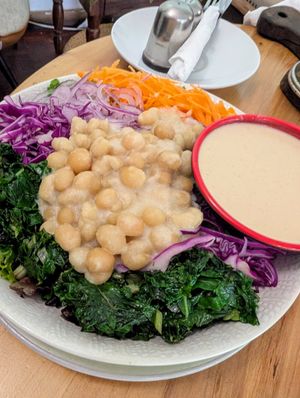 Bantu Buddha Bowl (they have 4 vegan bowls) at Woodberry Café in Dar Es Salaam