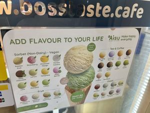 Menu with 11 vegan options   at Boss Taste in Tanah Rata