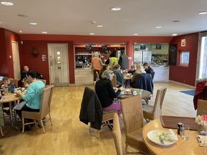 The dining area  at Norton's Café-Bar in Walsingham