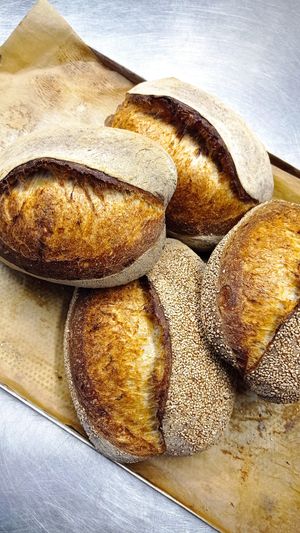 Homemade sourdough bread at ima vegan  in Hamburg