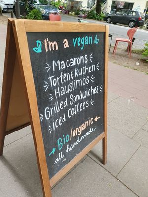 Advertisment at ima vegan  in Hamburg