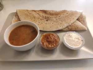 Potato dosa at INDelicious Bistro in Prague