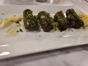 Stuffed grape leaves  at Massaya Lebanese Restaurant and Bar in Ashburn