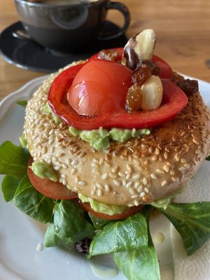 vegan bagel  at Coffee for Coffee in Berlin