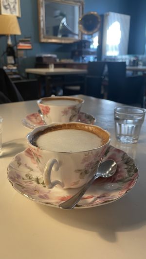 Cappucchino with soy milk  at Dandy Caffé Letterario in Bologna