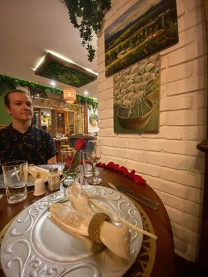 Beautiful atmosphere  at La Floresta Restaurante  in Banos