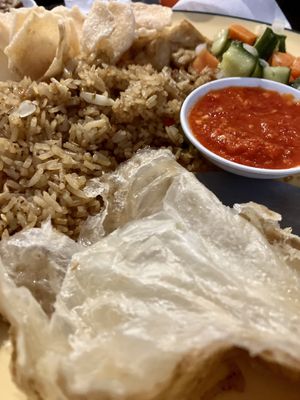 Nasi Goreng minus the egg  at The Sambal in Sydney