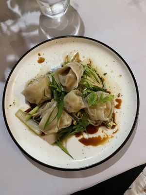 Vegan dumplings  at KANU By Lance Seeto in Suva