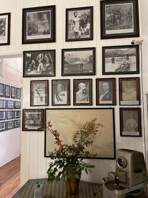 Some of the historical pictures set around the house  at KANU By Lance Seeto in Suva