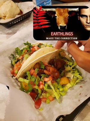 Vegan beef tacos [🎞EARTHLINGS.com] at Néctar Açaí and Lunch in Caguas