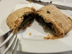 Spinach patty  at Tropical Flava in Macon