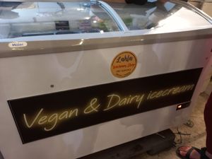 Freezer at Lahla Ice Cream Khao Soi in Chiang Mai