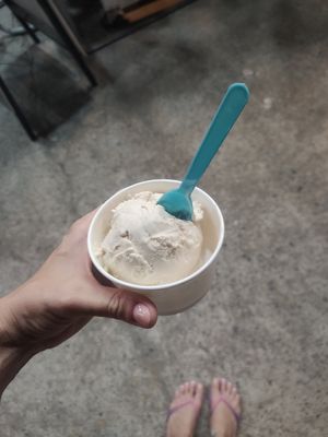 Toffee coconut at Lahla Ice Cream Khao Soi in Chiang Mai