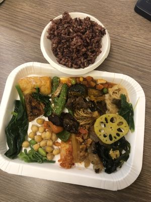 my plate!  at Pure Gourmet -  蔬食本色素食坊 in Taichung