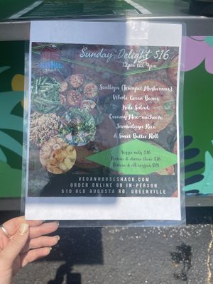   at Vegan House Shack Kitchen @ Planted by Faith in Greenville