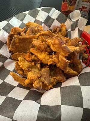 Fried Oyster Mushrooms at Vegan House Shack Kitchen @ Planted by Faith in Greenville