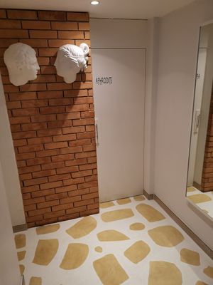 Even the toilets are Greek 😂😂 at GRECO in St Gallen