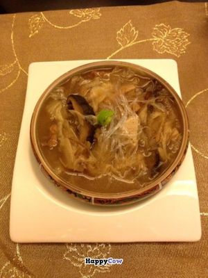 Yang Xin Kaiseki - Delicious Mushroom Broth with Noodles at Vegetarian Kaiseki Cuisine in Hualien