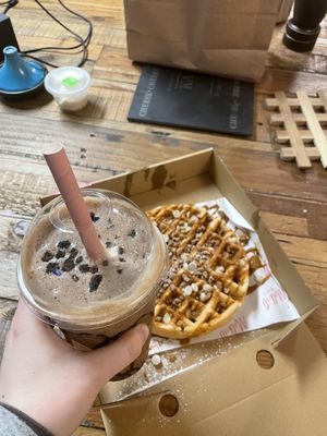 Vegan cookie creation shake   at Milk It! Desserts in Warrington