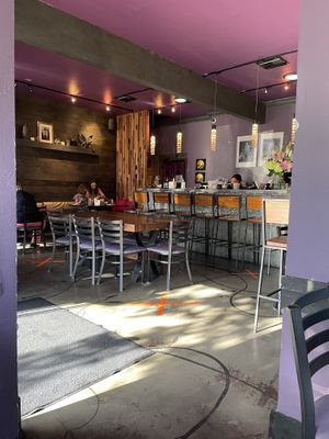 Indoors & bar at Plumeria in San Diego