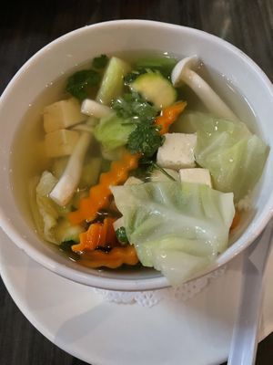 Tom Yum Soup at Plumeria in San Diego