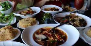 The eggplant and brown rice is to die for. Be careful what level spicy you ask for ;)  at Plumeria in San Diego