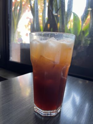 thai iced tea   at Plumeria in San Diego