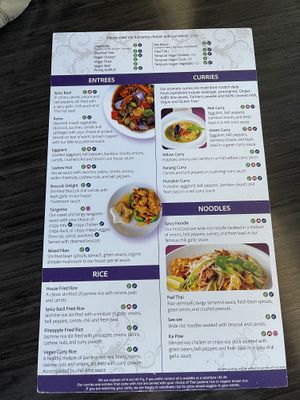 menu   at Plumeria in San Diego